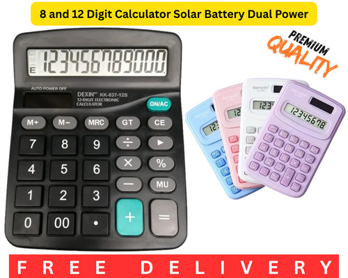 Digit solar calculator - 12,