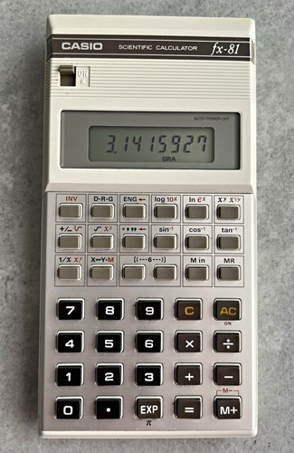 Working vintage casio 81 - working, fx-81